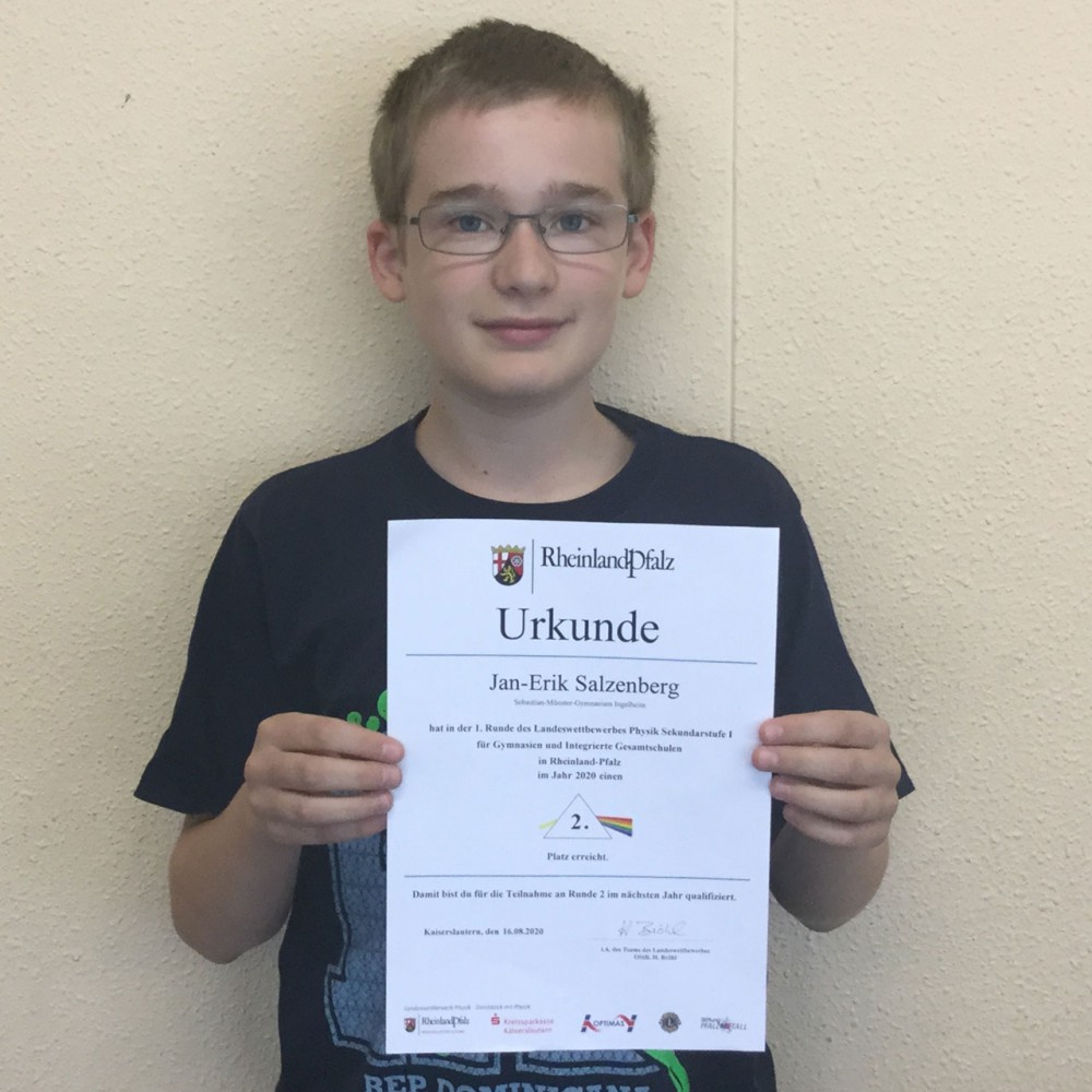 Nachwuchsphysiker erfolgreich im Landeswettbewerb Physik