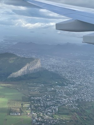 Blick auf die Insel von oben